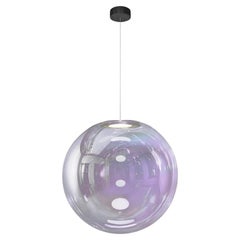 Globo Iris Lila Plateado "50" de Sebastian Scherer