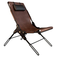 Brown Lounge Chair by Estudio Andean