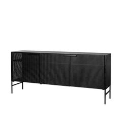 Black Grid Sideboard by Kristina Dam Studio