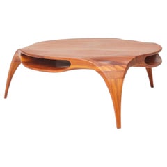 Sankao Coffee Table in Iroko Wood by Henka Lab