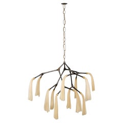 Maratus Sculptural Horsehair and Bronze Pendant Lamp by Isabel Moncada