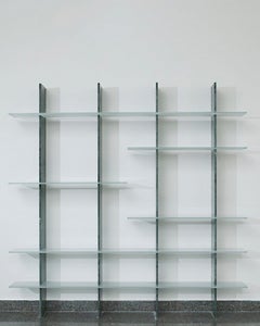 Elegant Marble Stone Glass Shelves Wall Mounted Shelving Unit Mikado, Carla Baz