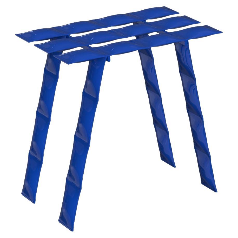 Blue Cosmic Stool by  Mati Sipiora For Sale