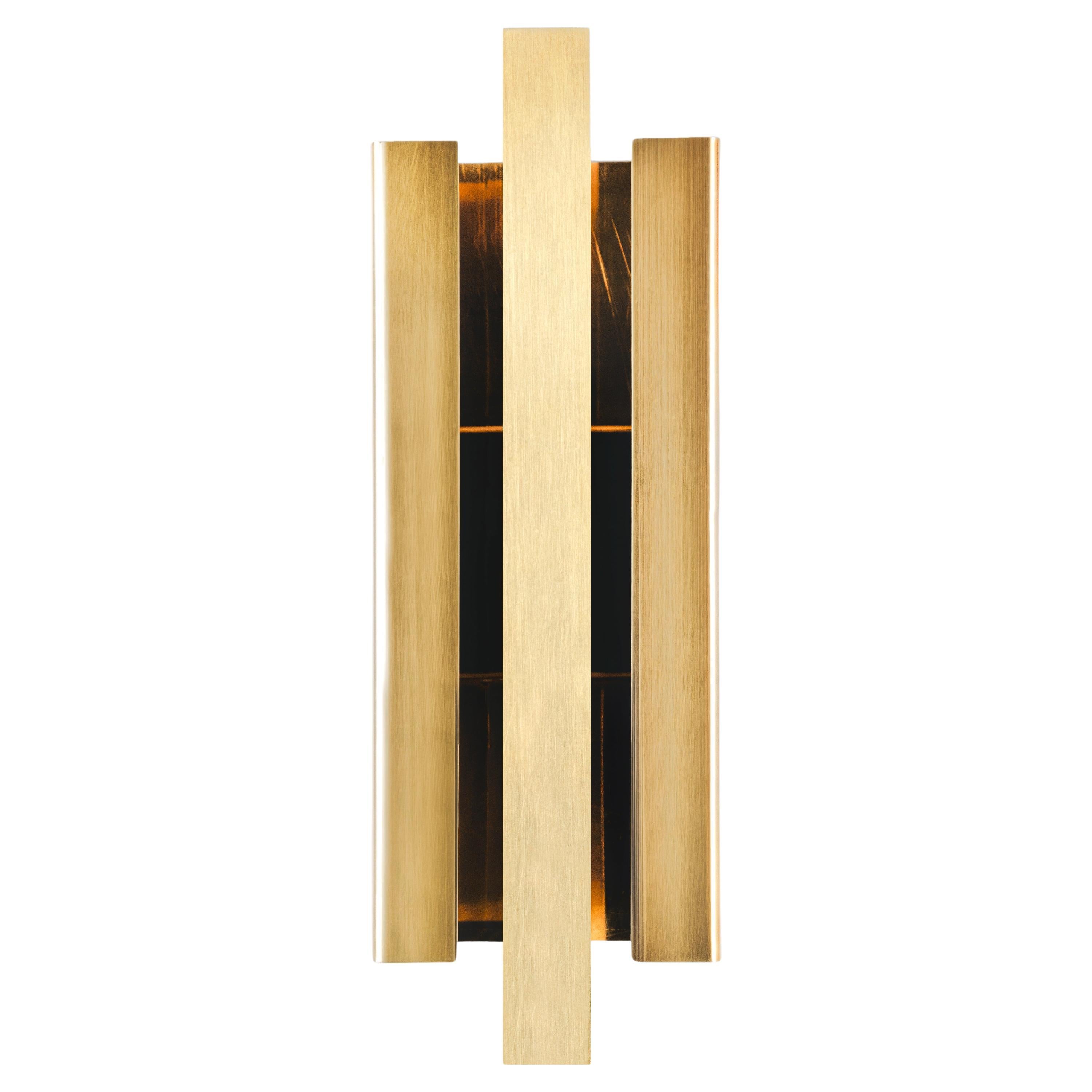 Contemporary Brushed Brass Gold Light Sculpture by Marie Jeunet
