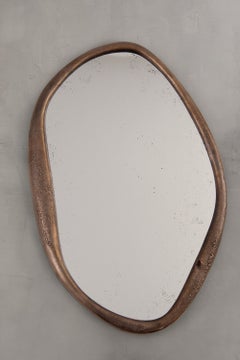 Perfumer XXL Wall Mirror With Hand-Molded Bronze Frame by Vogel Studio