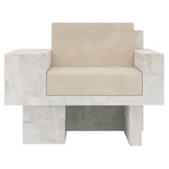 Auguste Piece 01 White Onyx Limited Edition Armchair by Tristan Montabord-Marc