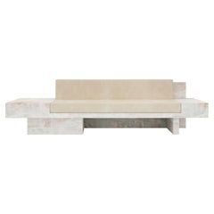 Auguste Piece 03 White Onyx Limited Edition Sofa by Tristan Montabord-Marc