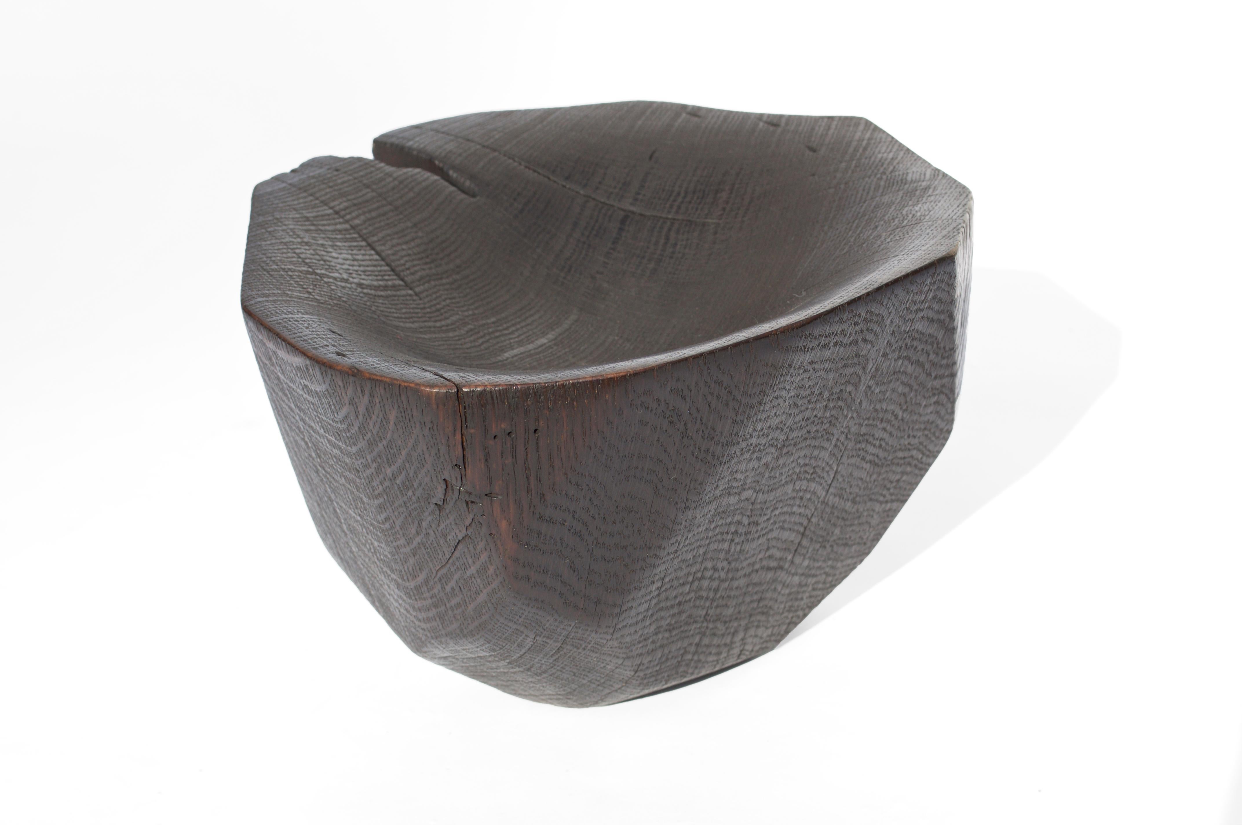 V21274 Vessel in Oxidized Oak Wood by Jörg Pietschmann For Sale 5
