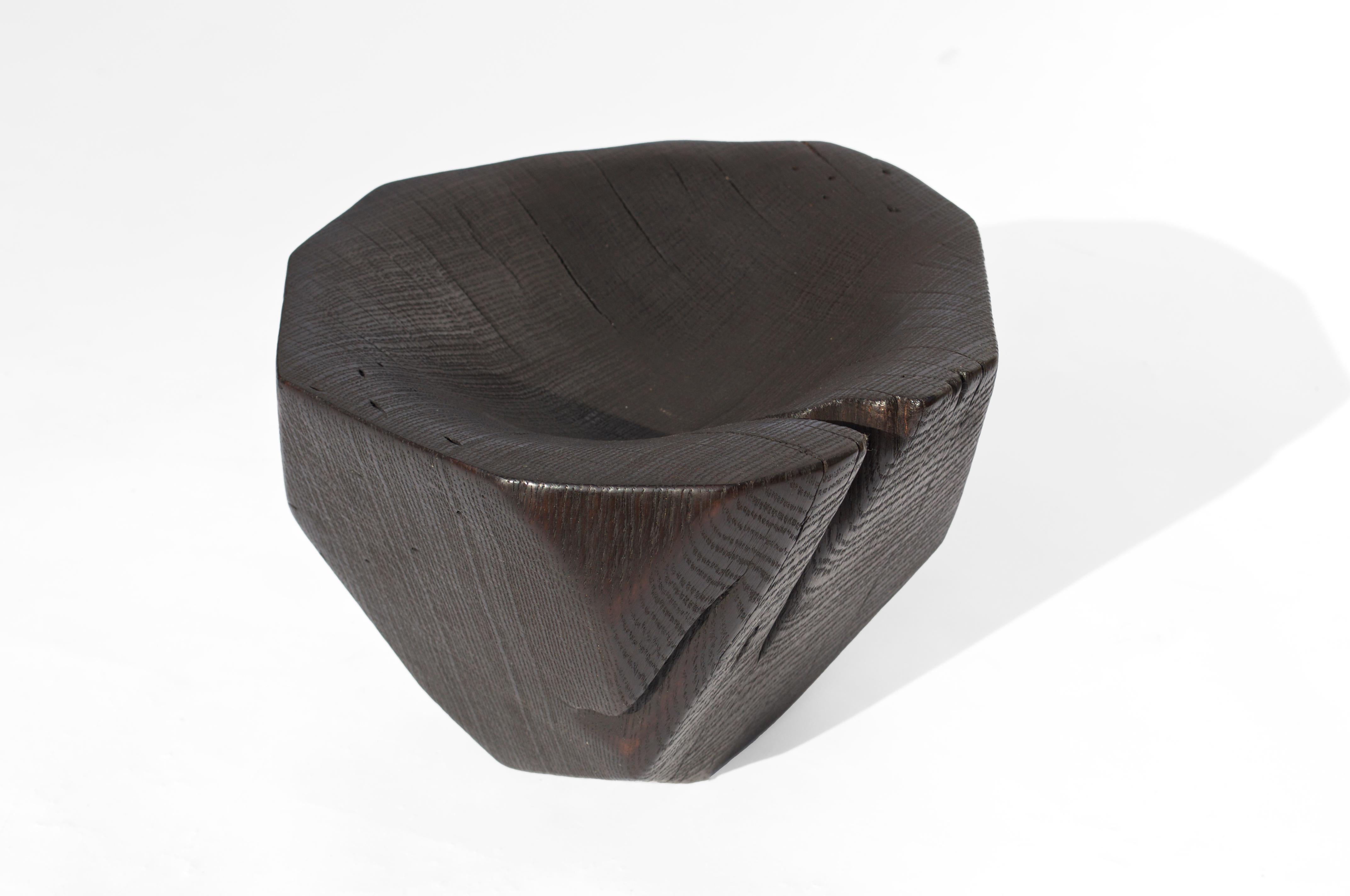 V21274 Vessel in Oxidized Oak Wood by Jörg Pietschmann For Sale 8