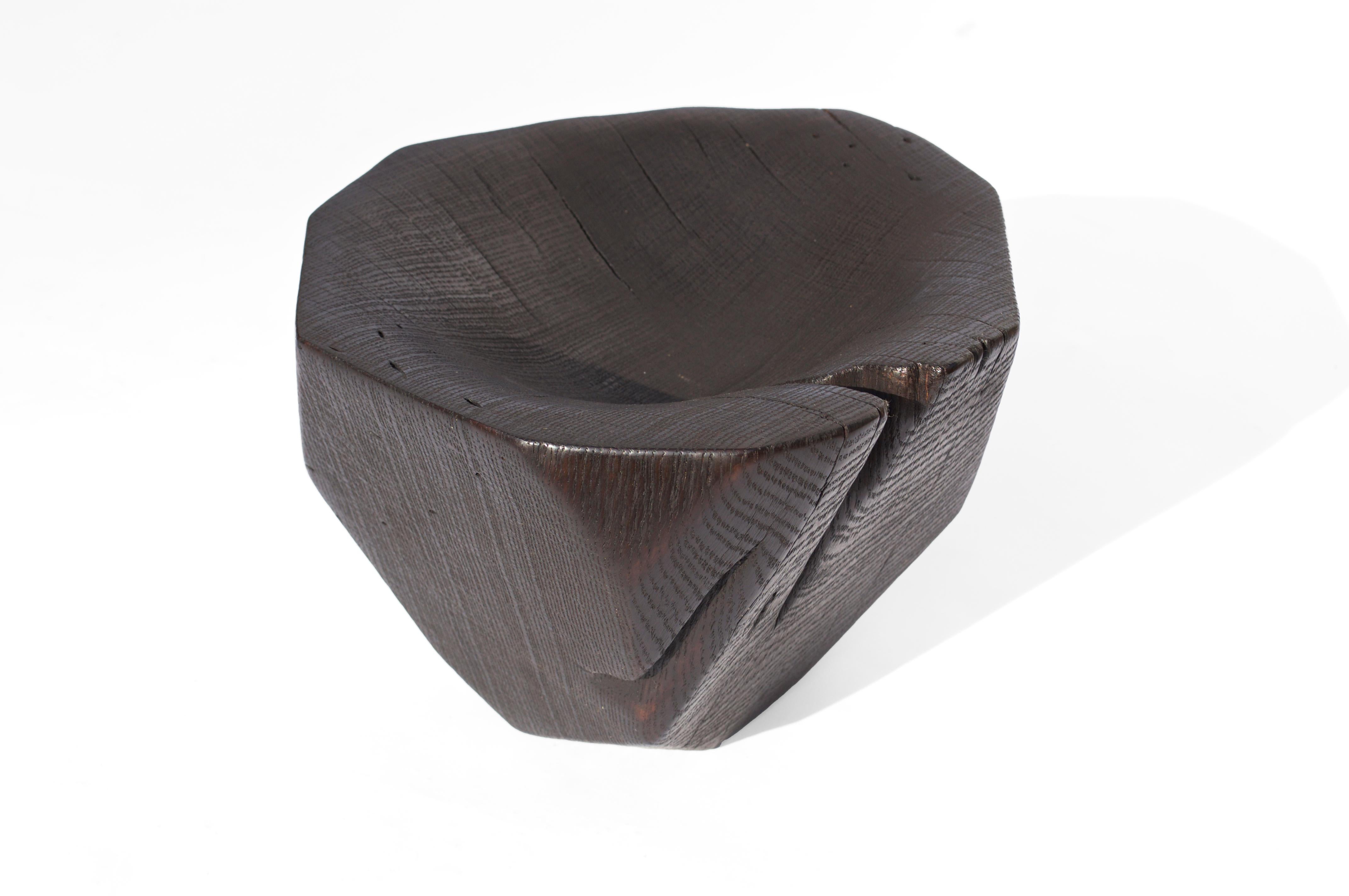 V21274 Vessel in Oxidized Oak Wood by Jörg Pietschmann For Sale 9