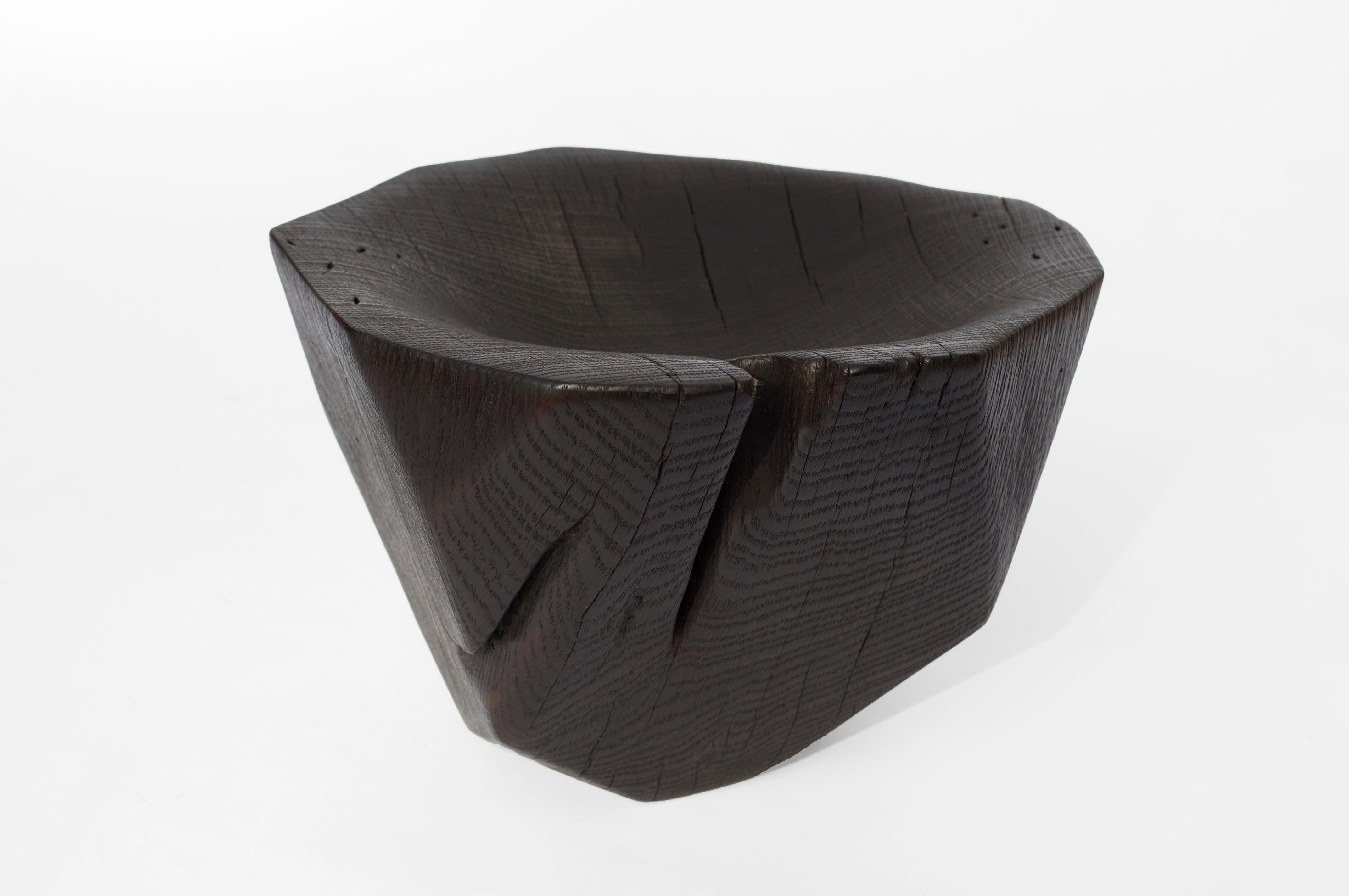 V21274 Vessel in Oxidized Oak Wood by Jörg Pietschmann For Sale 11