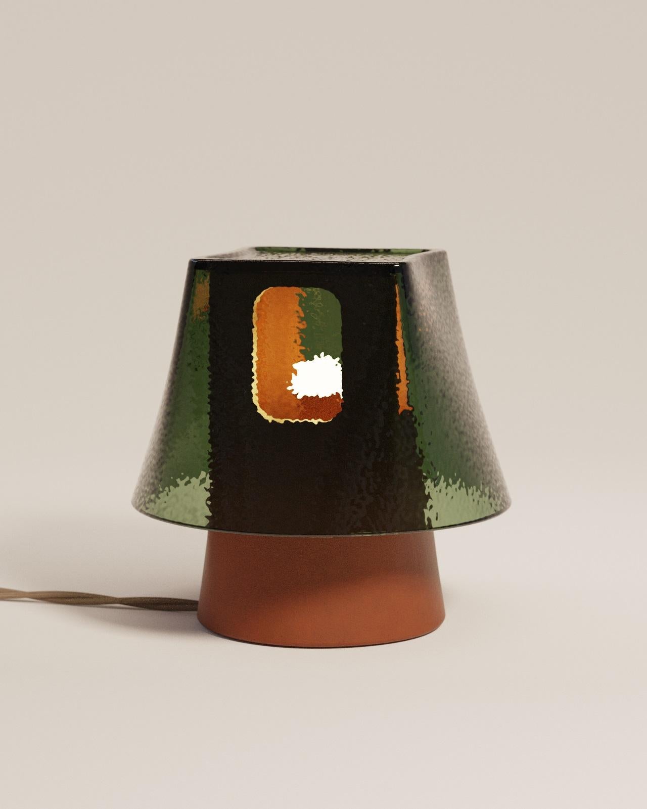 Céramique Lampe de table Mesia en verre et céramique par Luis Gimeno en vente