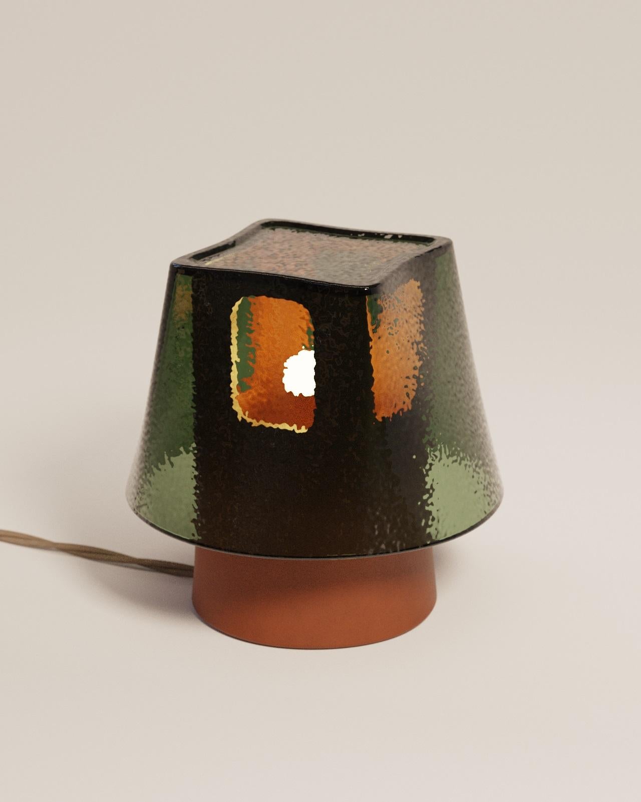 XXIe siècle et contemporain Lampe de table Mesia en verre et céramique par Luis Gimeno en vente