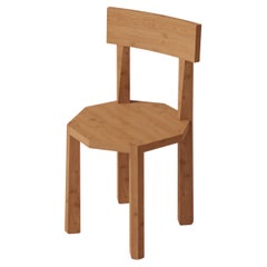 Angle Red Oak Chair by Luis Gimeno