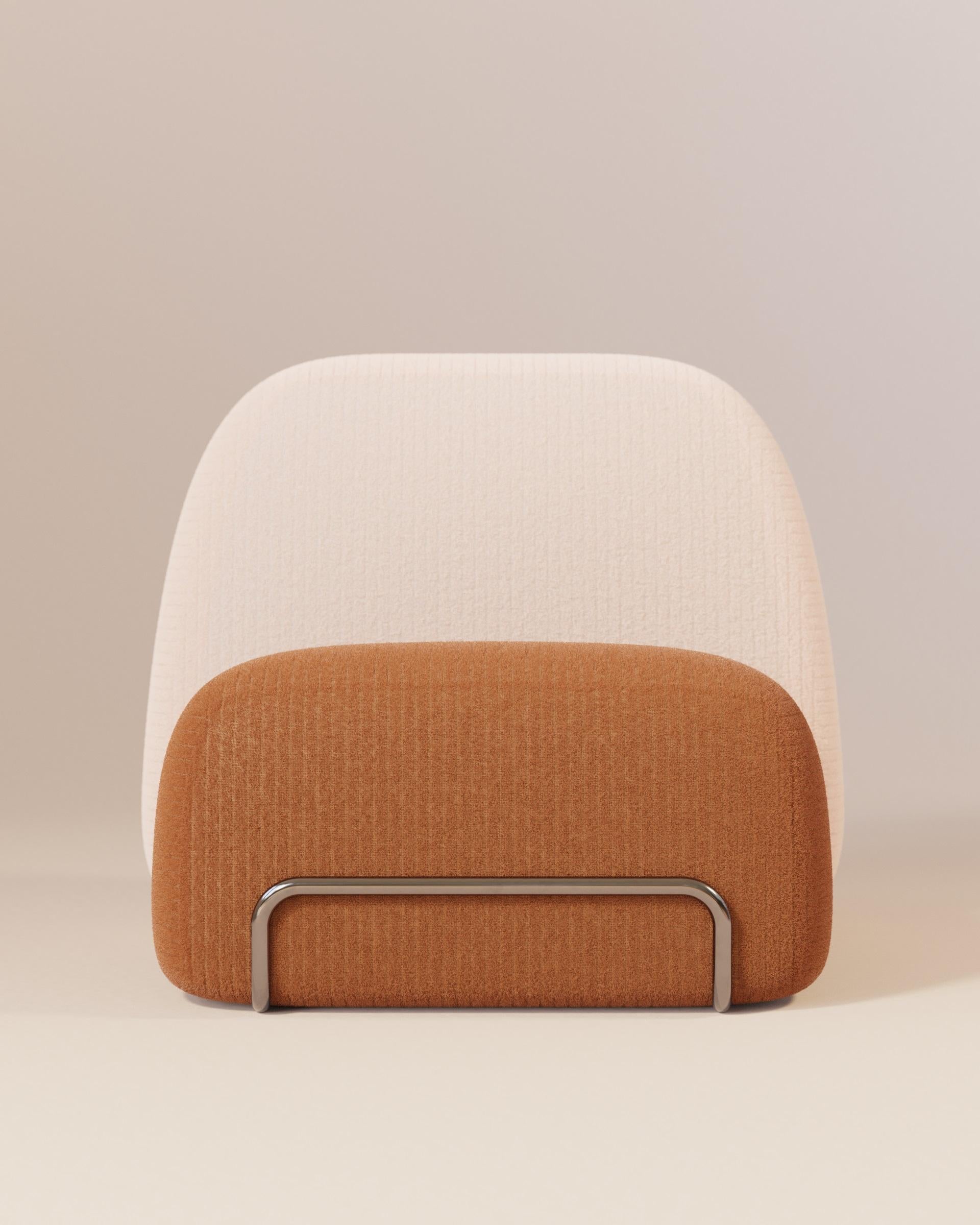 Post-Modern Armless High Backrest Upholstery Sofa by Luis Gimeno For Sale