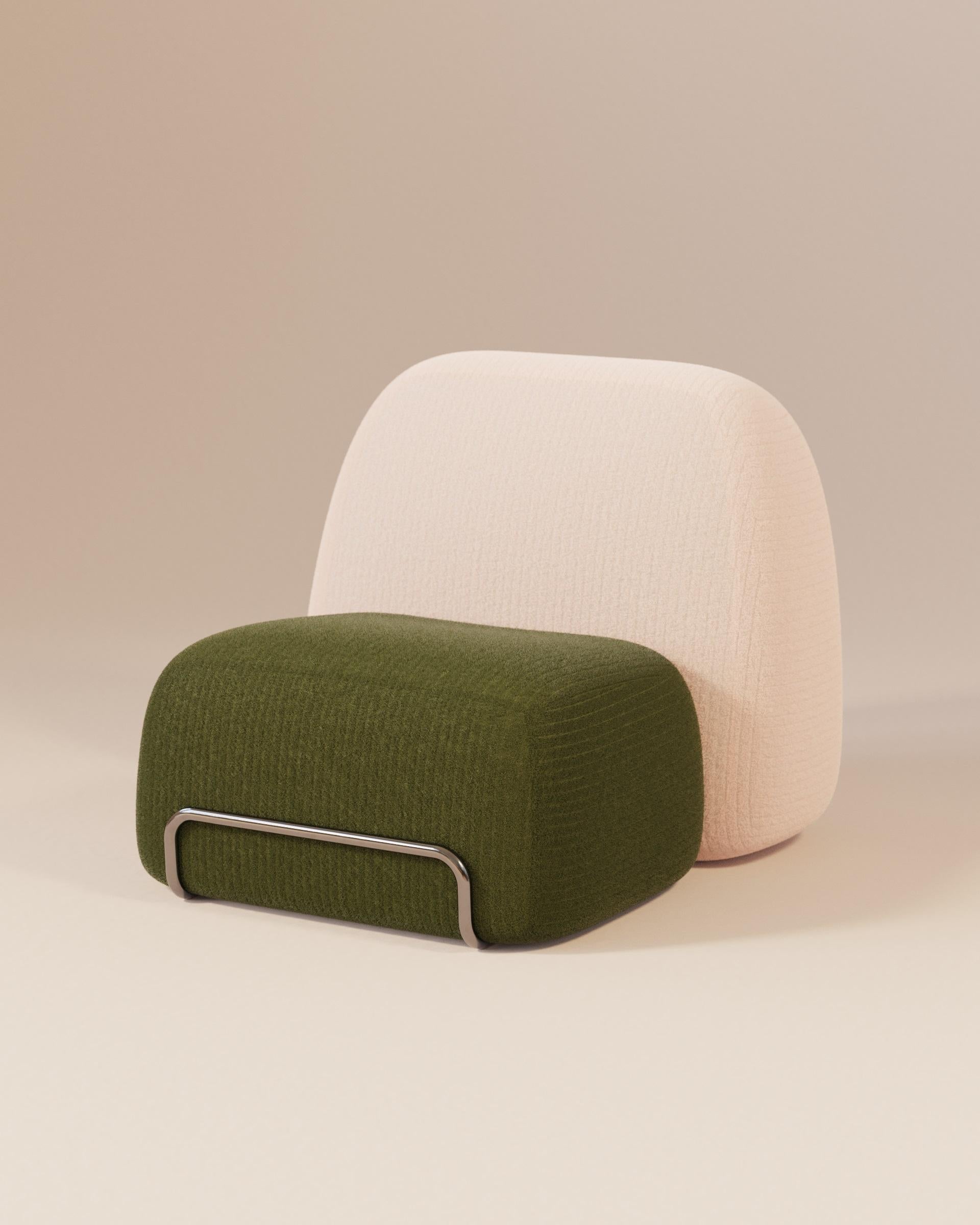 Contemporary Armless High Backrest Upholstery Sofa by Luis Gimeno For Sale