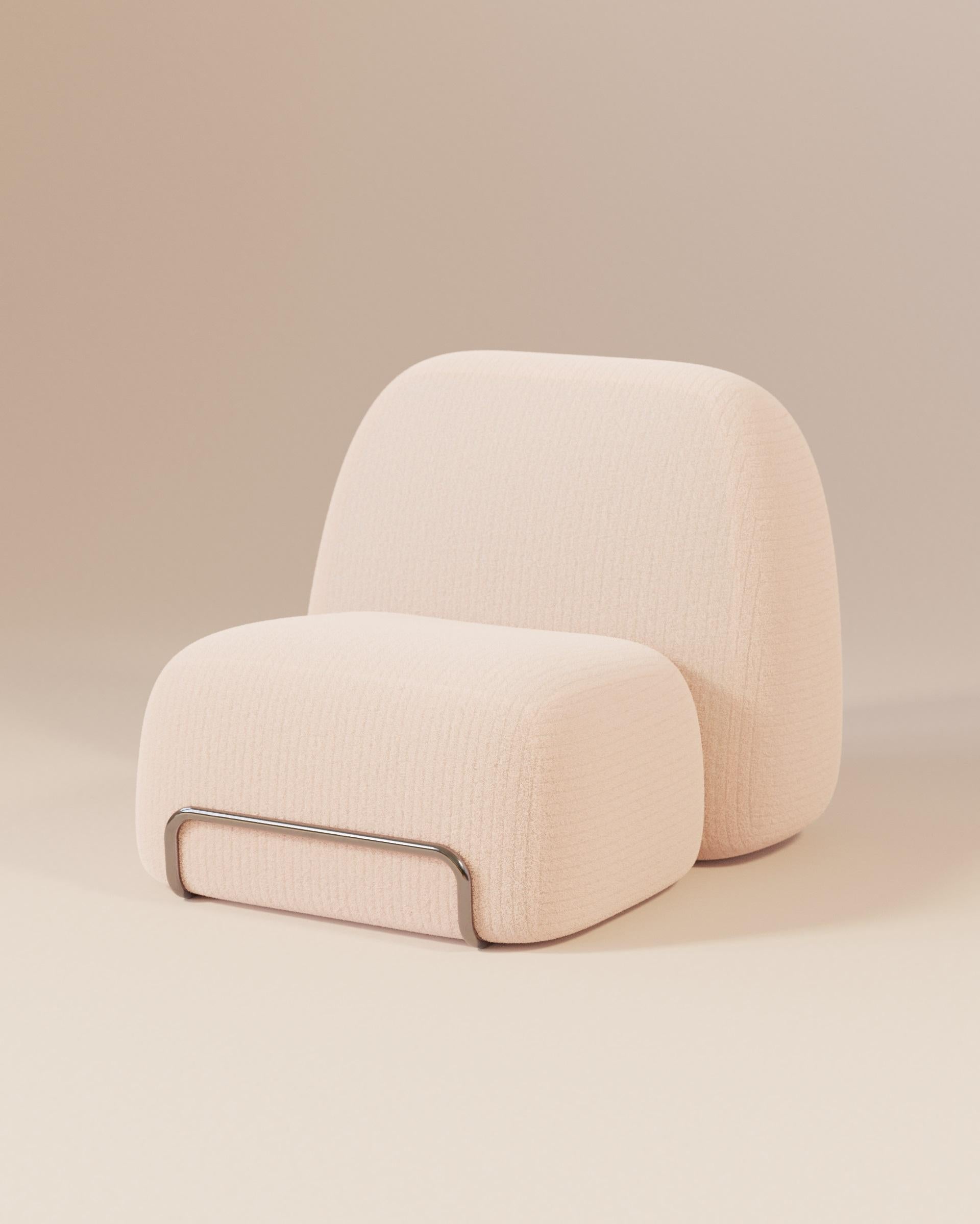 Armless High Backrest Upholstery Sofa by Luis Gimeno For Sale 2
