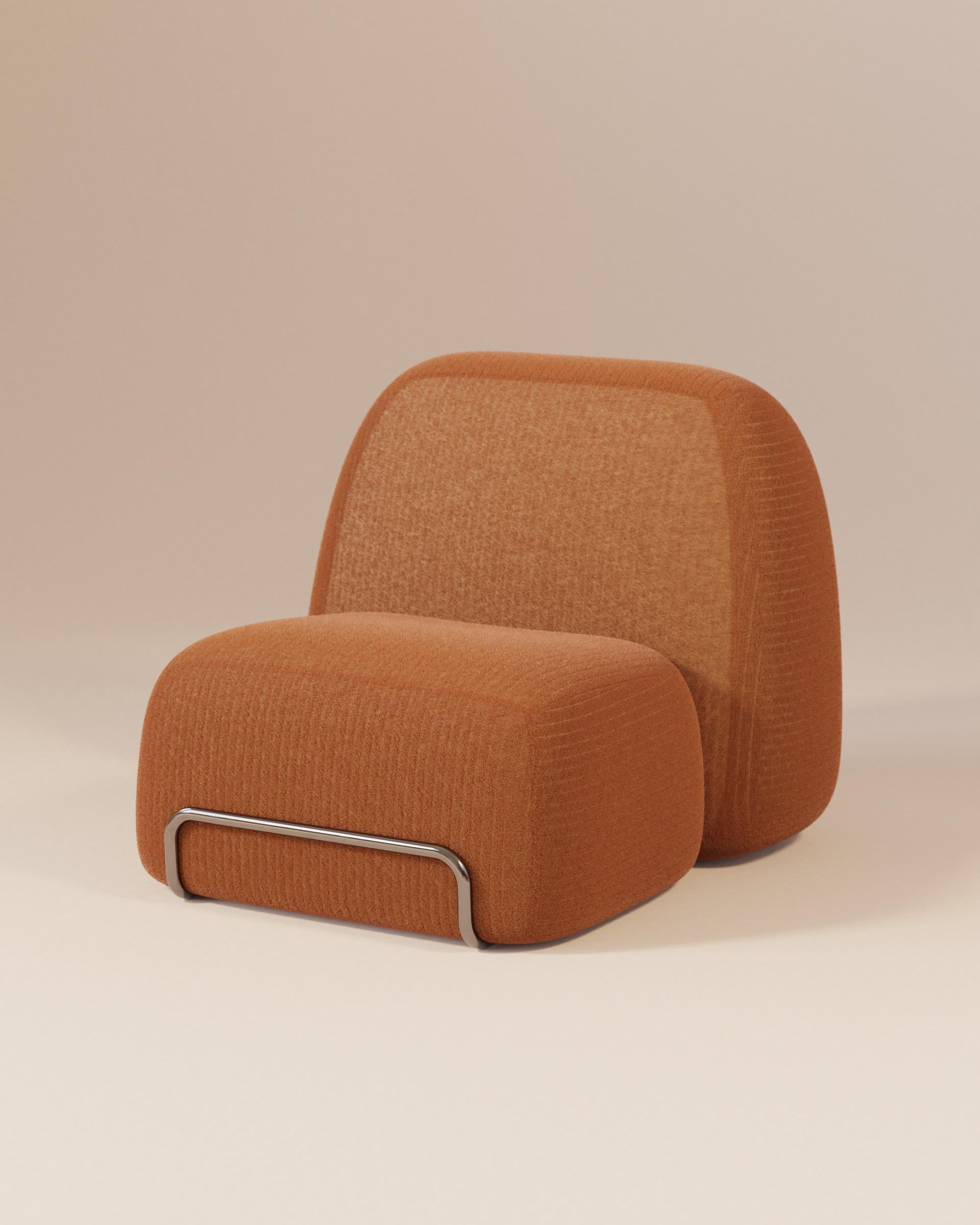 Armless High Backrest Upholstery Sofa by Luis Gimeno For Sale 1