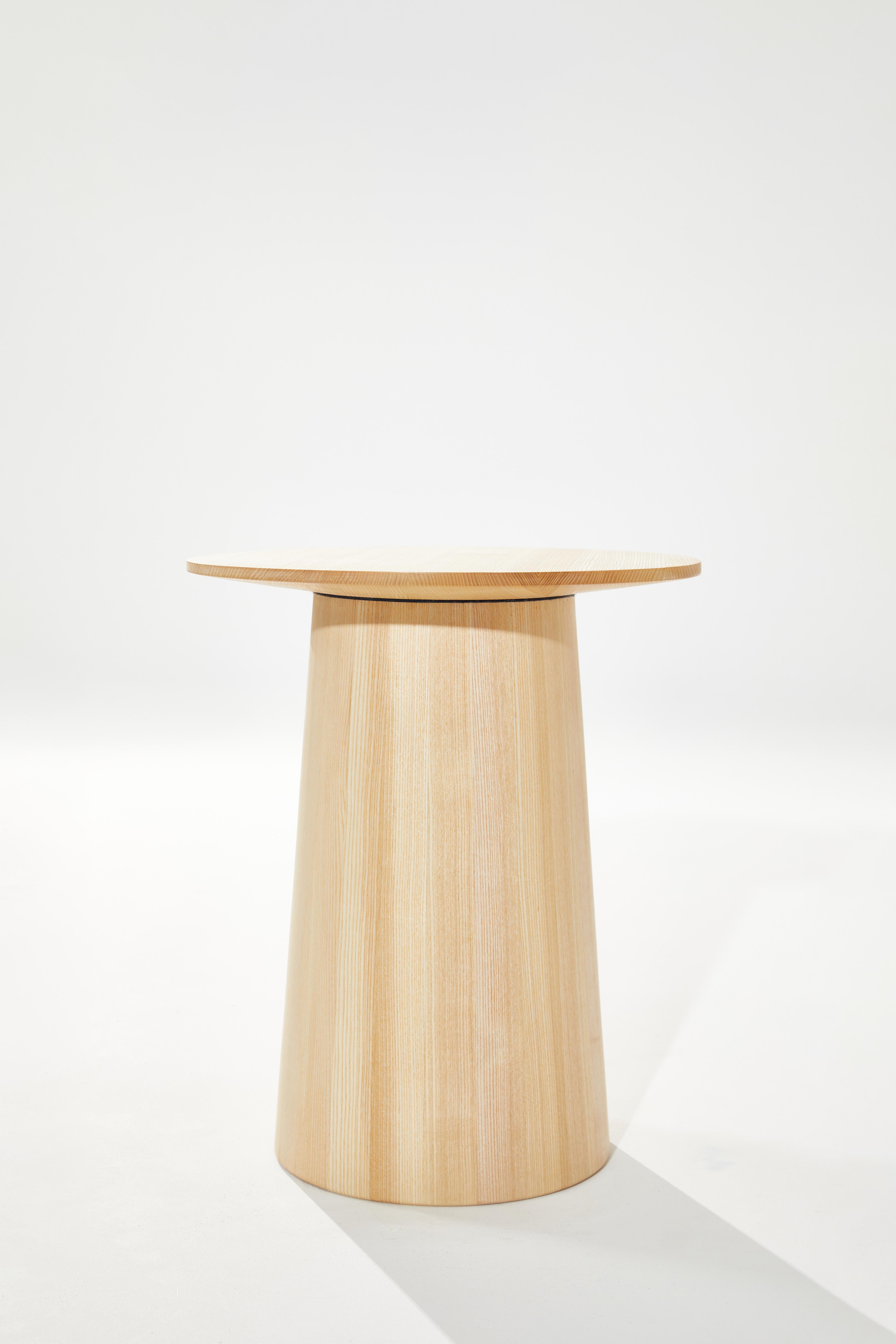 Mushrooms-PS Side Table In Natural Ash Wood by Heilig Objects For Sale 3