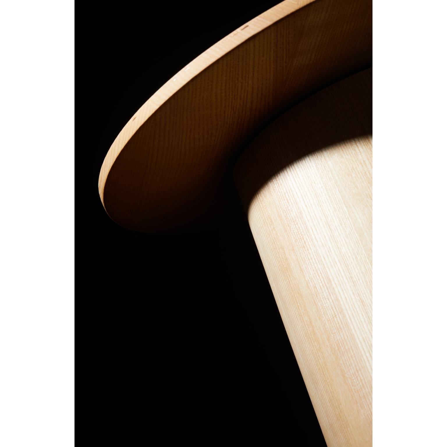 Mushrooms-PS Side Table In Natural Ash Wood by Heilig Objects For Sale 1