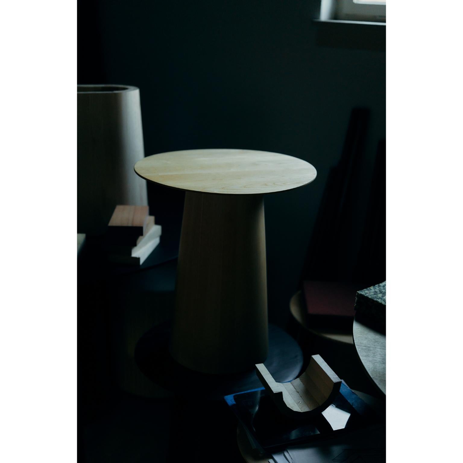 Mushrooms-PS Side Table In Natural Ash Wood by Heilig Objects For Sale 7
