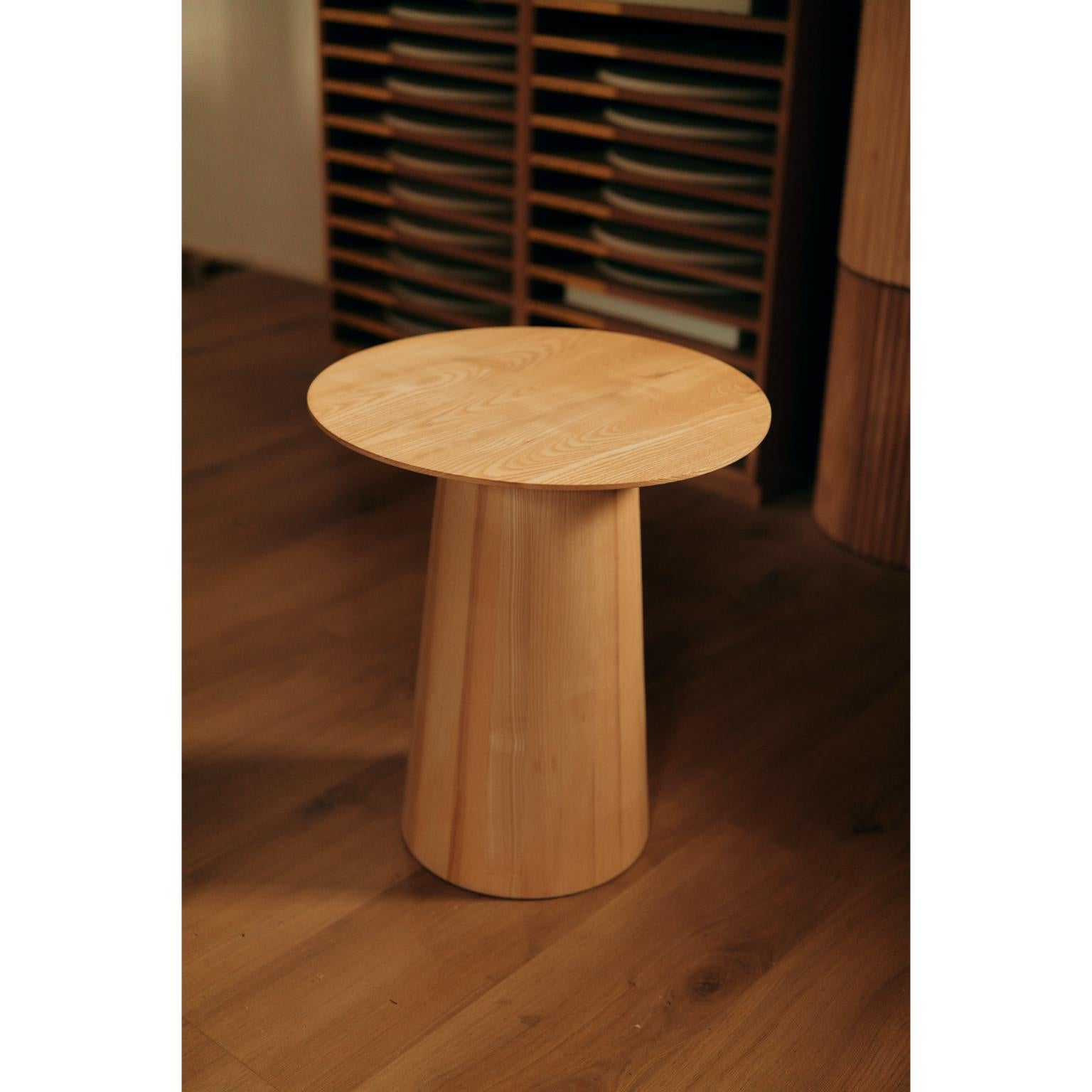 Mushrooms-PS Side Table In Natural Ash Wood by Heilig Objects For Sale 4