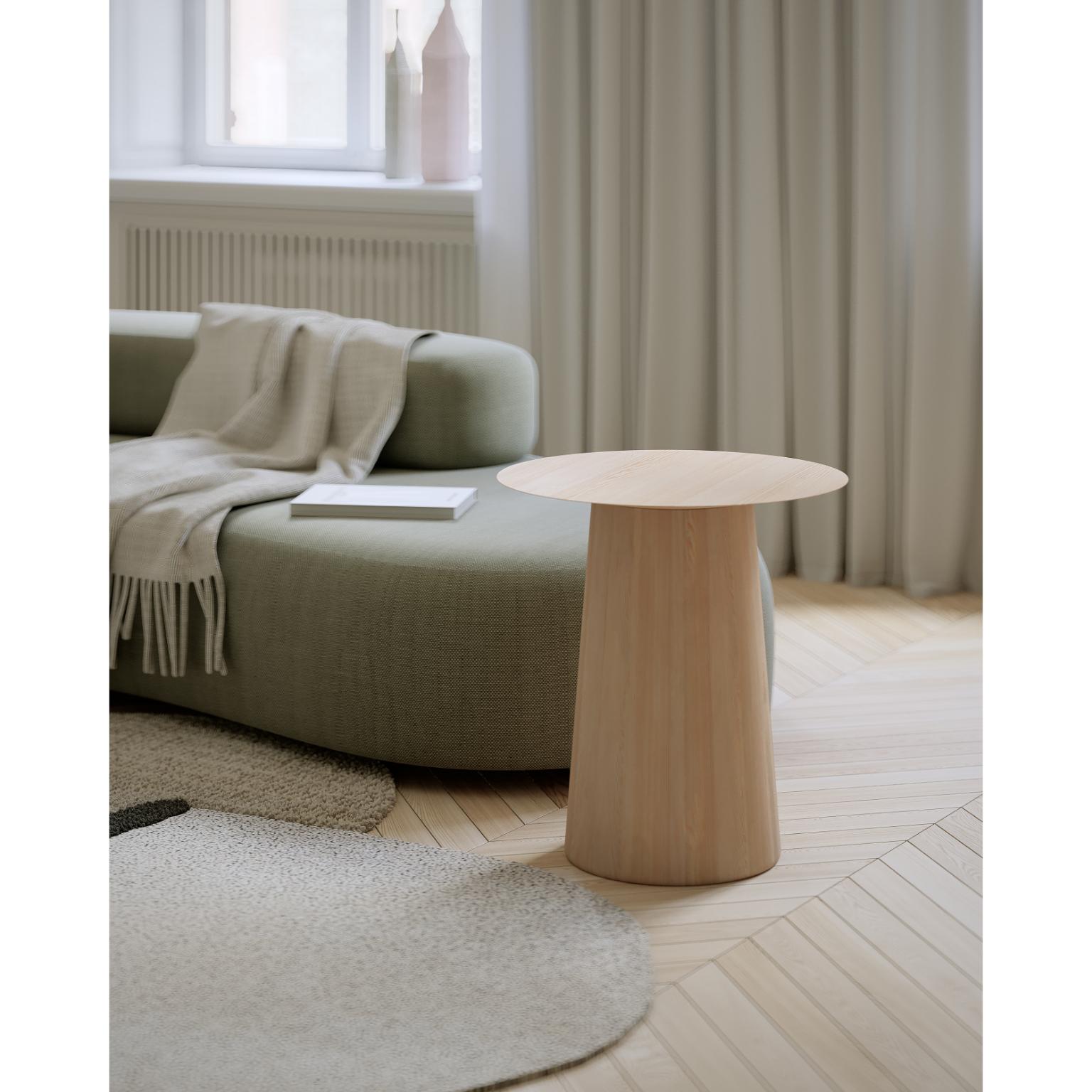 Mushrooms-PS Side Table In Natural Ash Wood by Heilig Objects For Sale 8