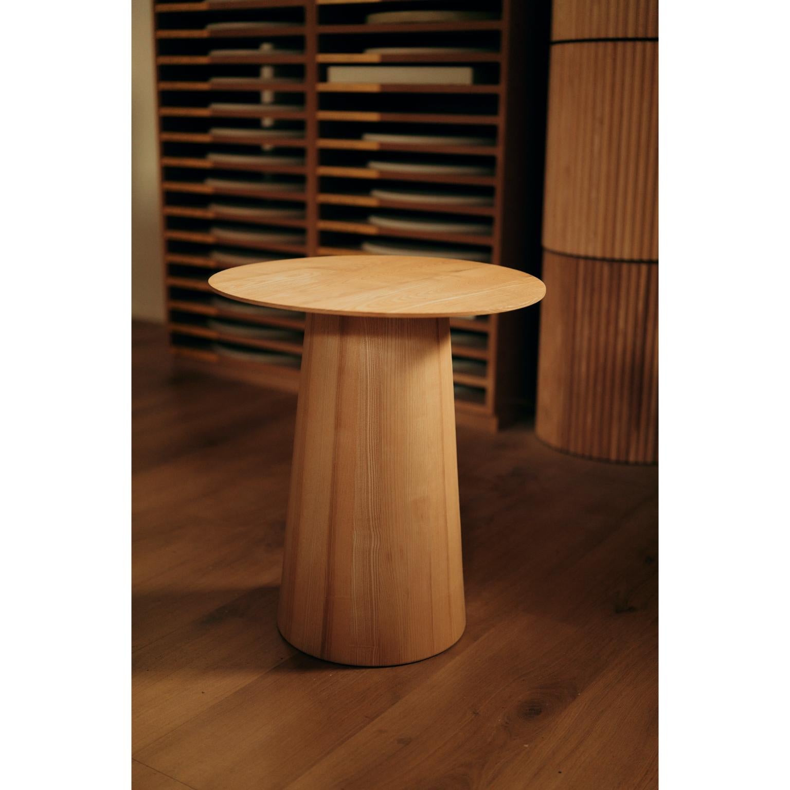 Mushrooms-PS Side Table In Natural Ash Wood by Heilig Objects For Sale 5