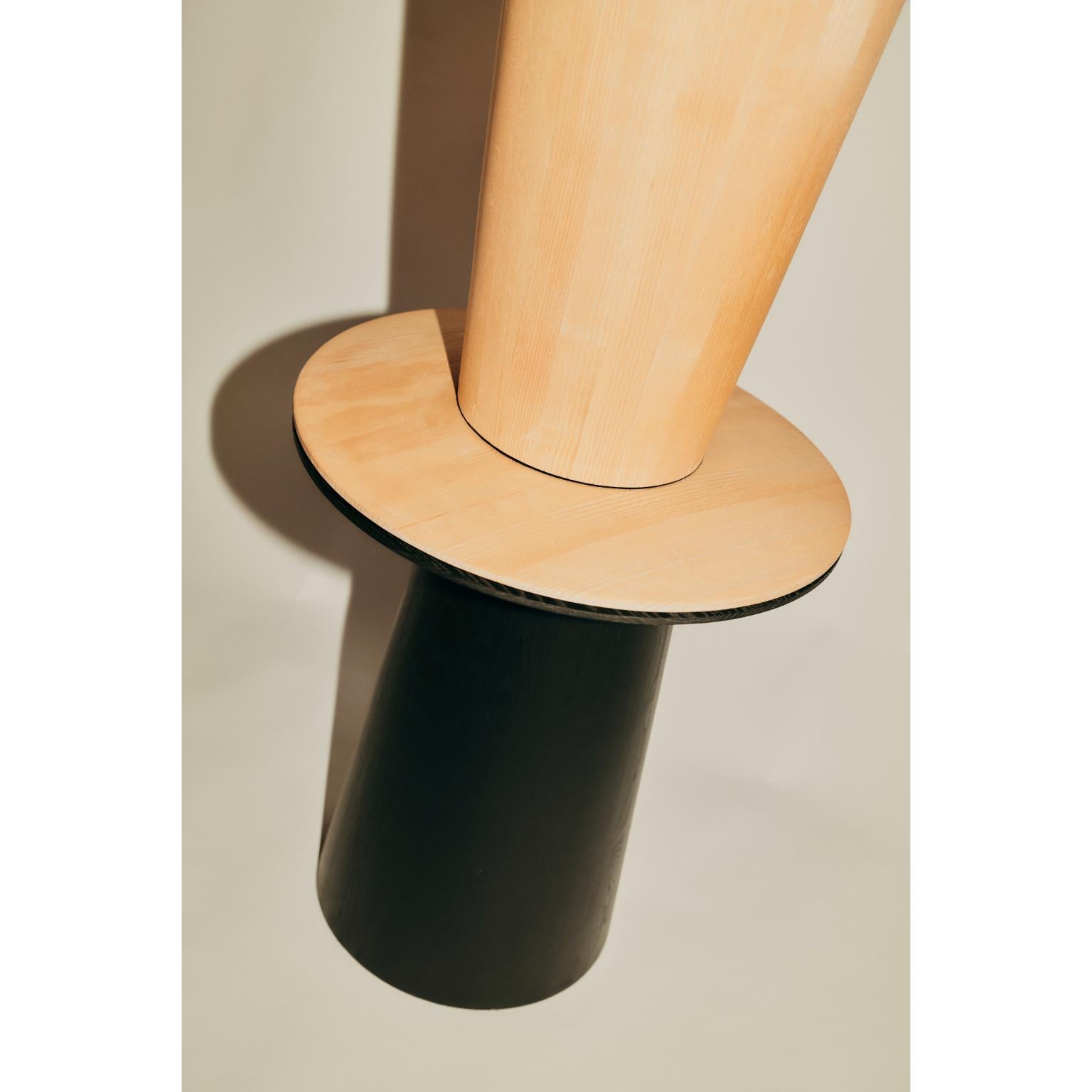 Mushrooms-PS Side Table In Natural Ash Wood by Heilig Objects For Sale 13