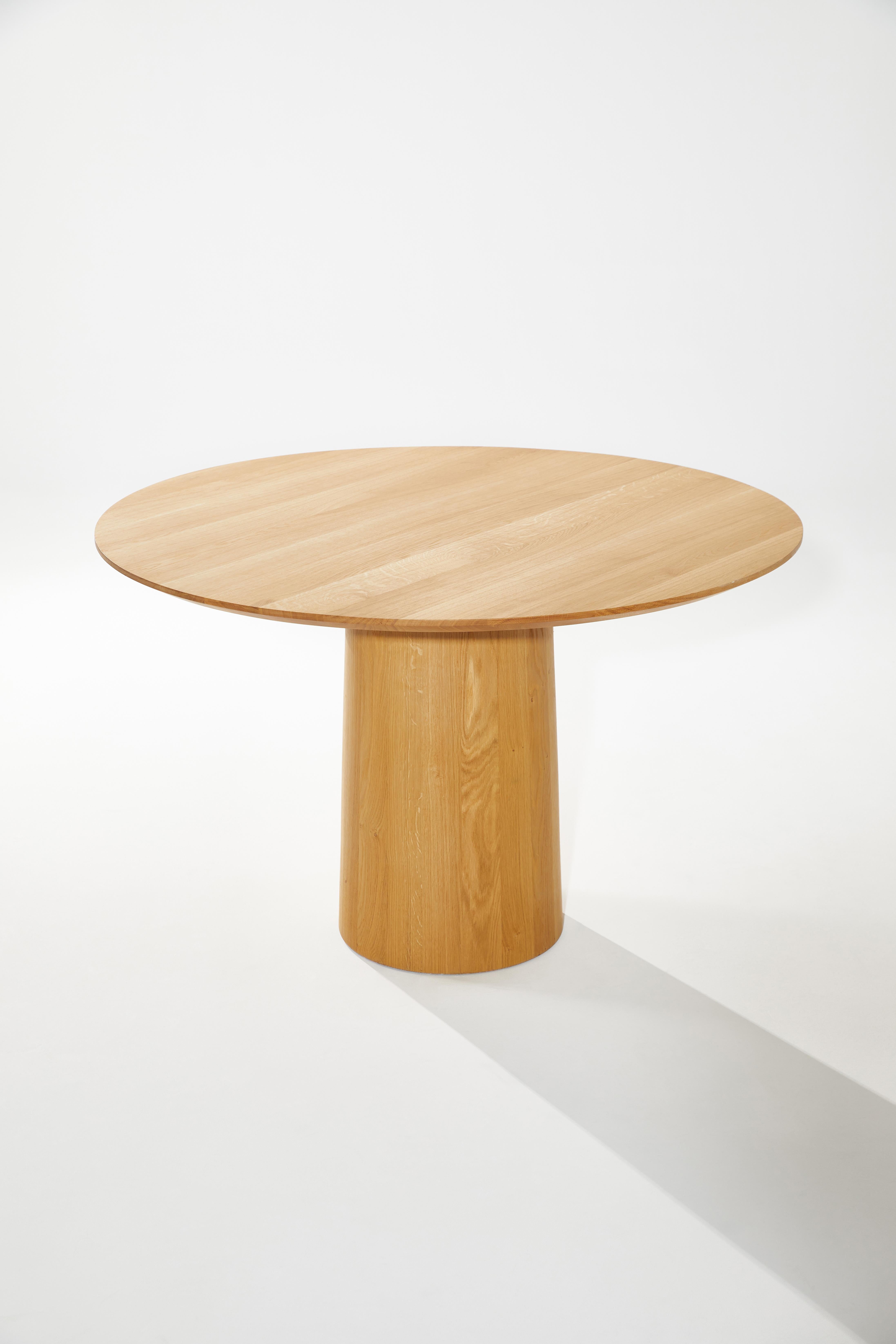 Mushrooms-PS Dining Table In Natural Oak Wood by Heilig Objects In New Condition For Sale In Geneve, CH