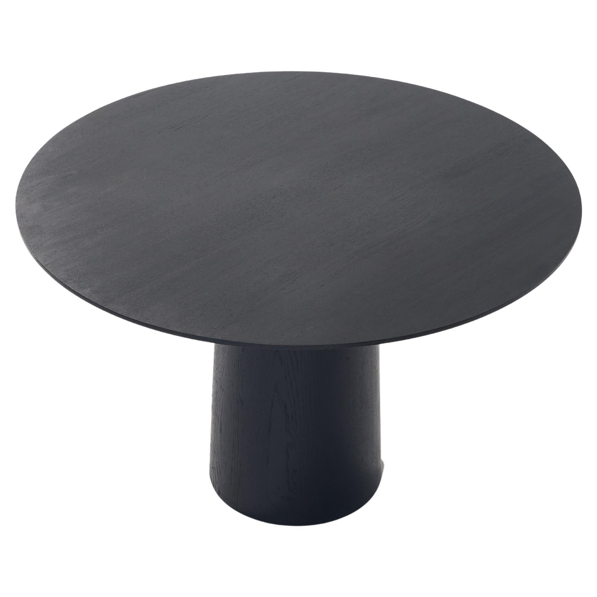 Mushrooms-PS Dining Table In Black Stained Oak Wood by Heilig Objects