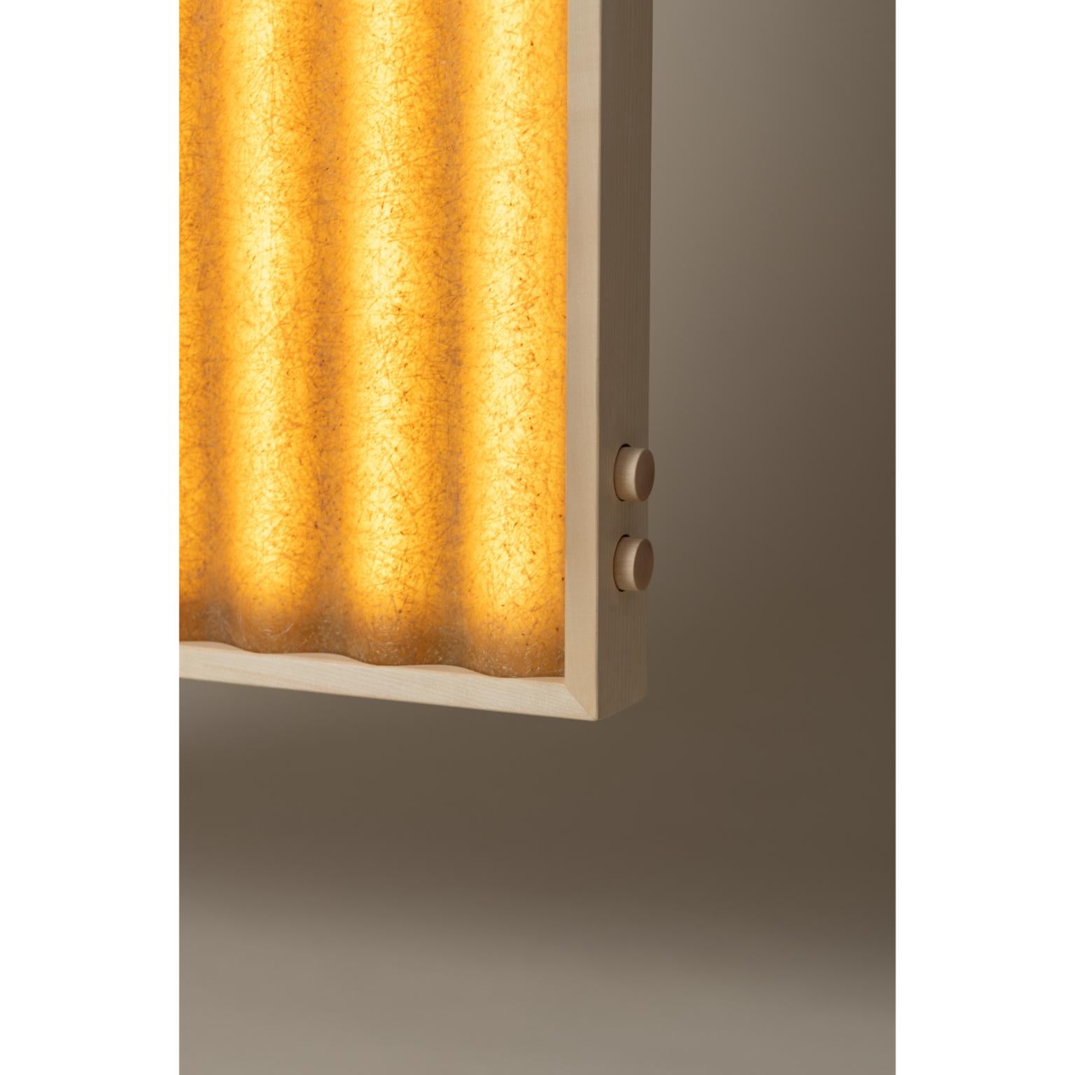 Other Königswinter Mono Lighting Sculpture in Fiberglass & Maple by Heilig Objects For Sale