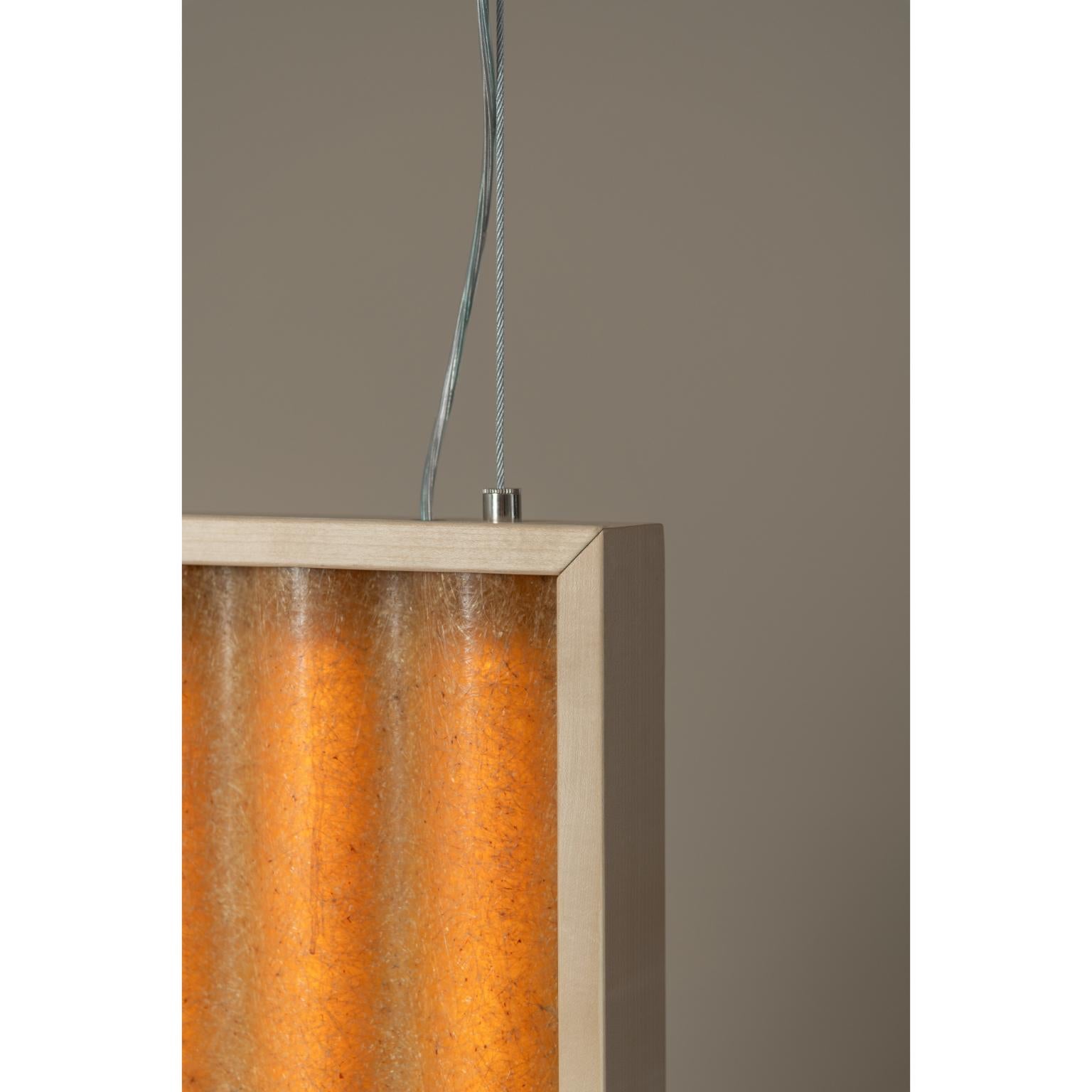 Königswinter Mono Lighting Sculpture in Fiberglass & Maple by Heilig Objects For Sale 1