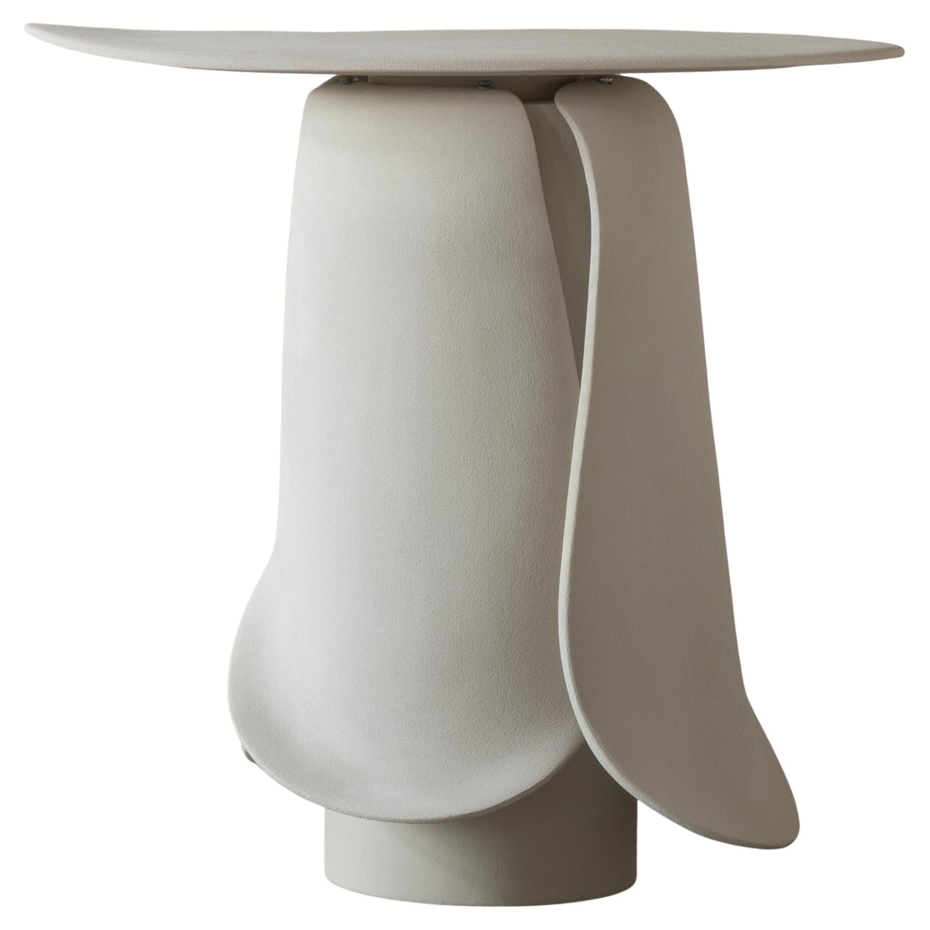 Ceramic and Wood Console by Elsa Foulon
