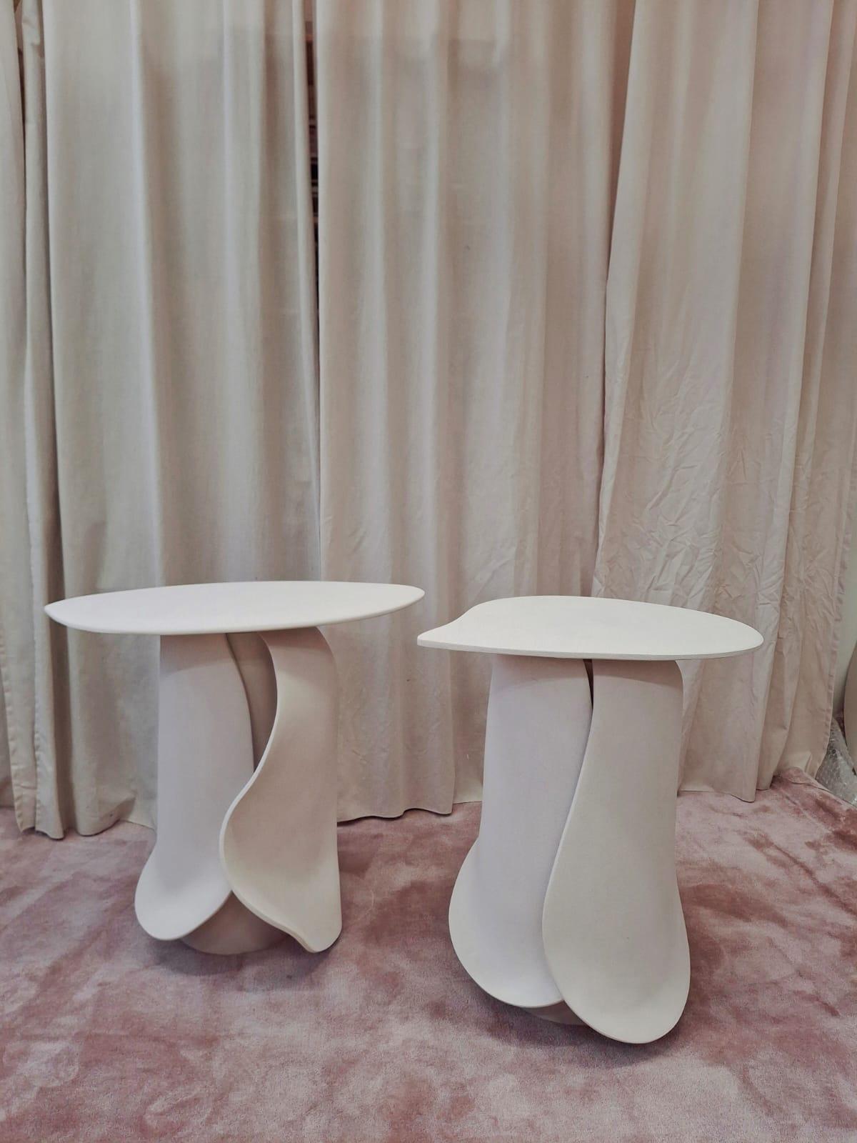 Contemporary Ceramic and Wood Console by Elsa Foulon For Sale