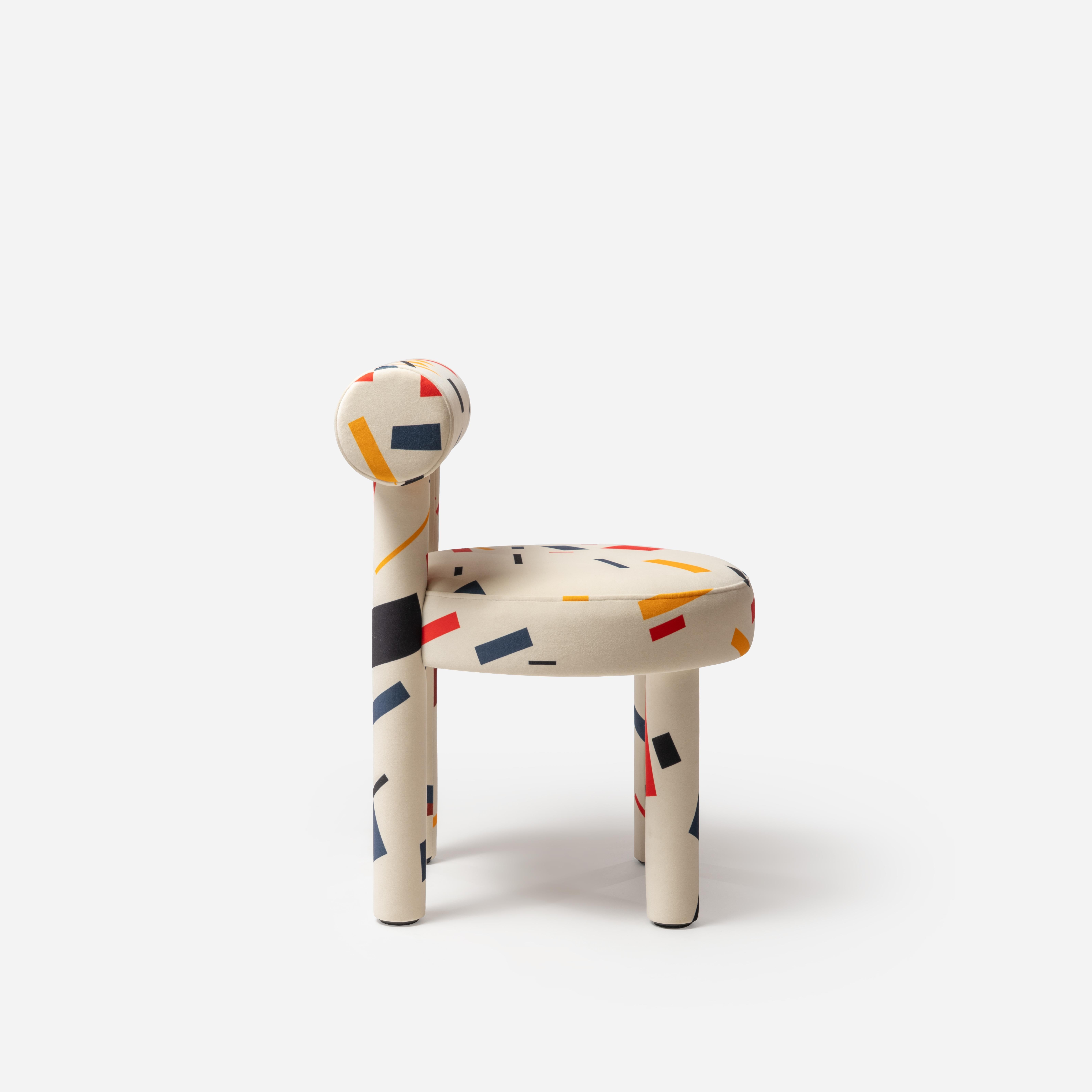 Ukrainian Upholstered Furniture Gropius CS1 Chair Artistry Edition by NOOM For Sale