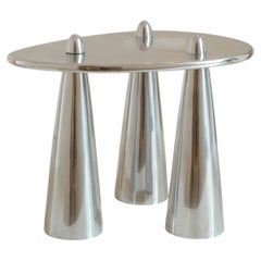 Rino III TM Side Table in Polished Aluminum by Studio Orth