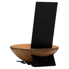 Poltrona Solo aus Holz und Stahl von Atelier Andre Ferri