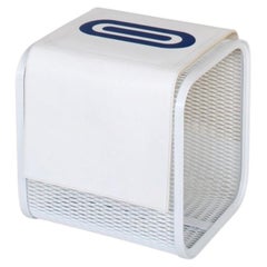 Caballito Blanco Petit Stool in Leather & Fabric by Oscar Maschera