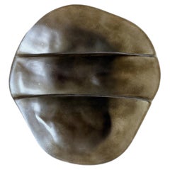 Moss Brown Formless Fiberglass Wall Shelf by kar
