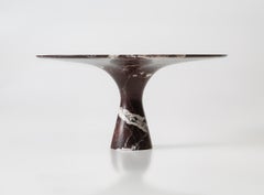 Rosso Lepanto Refined Contemporary Marble Round Table M/R 130