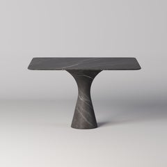 Grafite Refined Contemporary Marble Square Table M/S 175 by Angelo Alinea