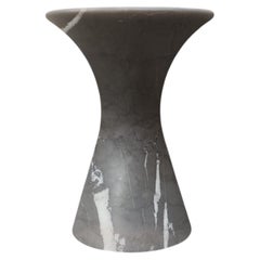 Grafite Contemporary Honed Marble Stool by Angelo Alinea