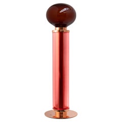 Copper Plated Brass Invisible Chords Twist Table Lamp by Magic Circus Editions