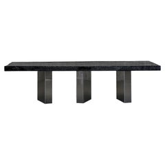 Tavolo da pranzo Black Moon One Of A Kind in Wood brunito di Alex Turco