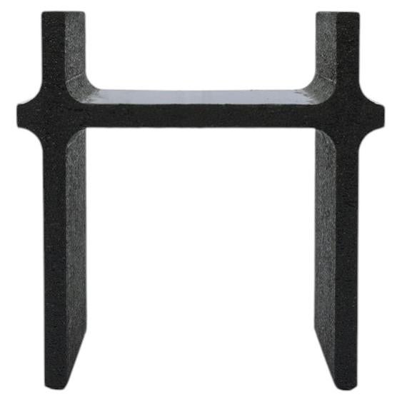 Black Curul Chair, MDF and 3D Printed Petg, Furniture by Arthur Bitsch
