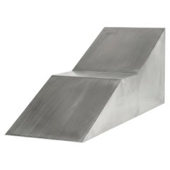 S4 Chaise Longue in Brushed Aluminium by Giotto Pagani
