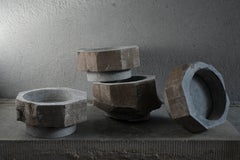 4er-Set „Pillar“-Schalen aus Blaustein von Studio DO