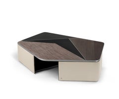 Tabula Large Table in Mixed Veneer and Carbon Fiber by Madheke