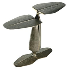Fanza Sculptural Side Table, 2-Piece Modular Design by Madheke
